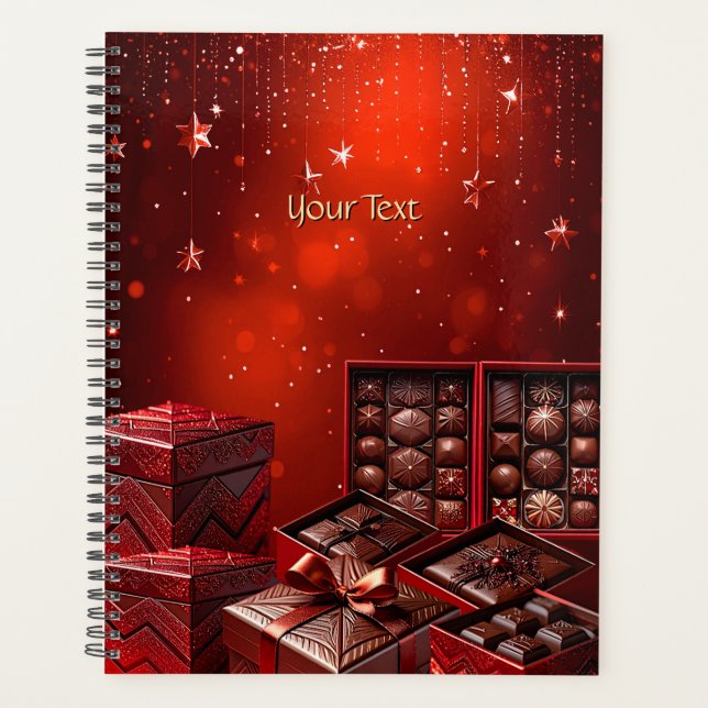 Agenda Chocolate Candy Christmas Holiday Planner (Frente)