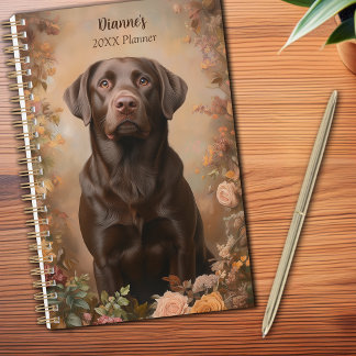 Agenda Chocolate Labrador Retriever Retrato Pessoal