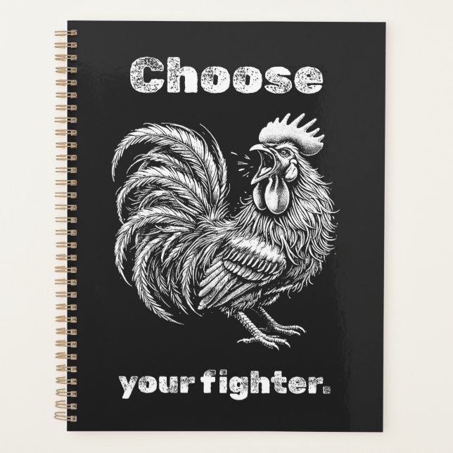 Agenda Choose Your Fighter – Demon Rooster. (Frente)