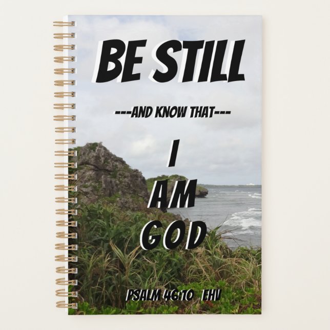 Agenda Christian Comfortando Bíblia Verso De Salmos (Frente)