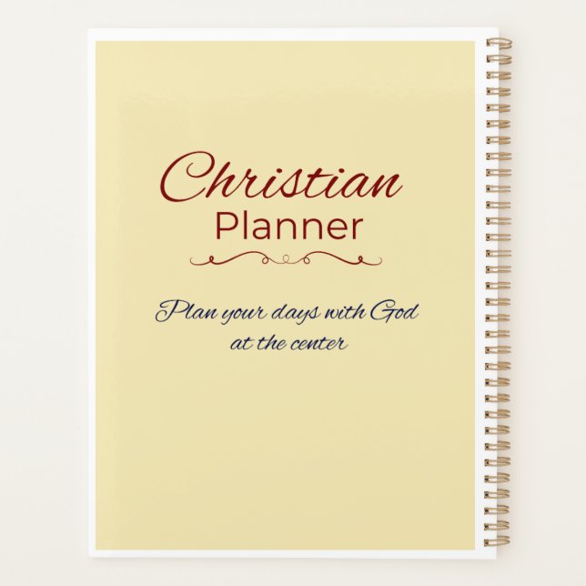 Agenda Christian Daily Life Planner – 7-Page Faith Organi (Verso)
