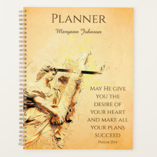 Agenda Christian Planner com Bíblia Verse
