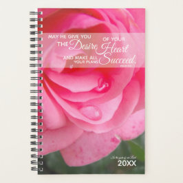Agenda Christian Planner for Women - Rosa vermelha