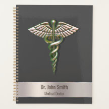 Chrome Holographic 3D Caduceus Medical