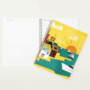 Agenda Cidade de abstrato Port