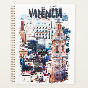 Agenda Cidade de Aquarela da Arquitetura de Espanha de Va
