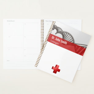 Agenda Ciência Profissional DNA Strand Cross Medical