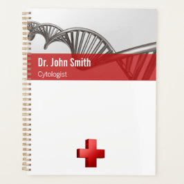 Agenda Ciência Profissional DNA Strand Cross Medical