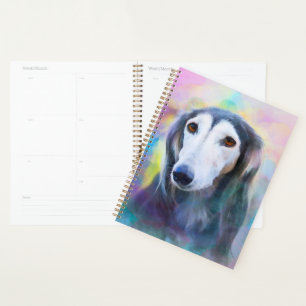 Agenda Cinza Cachorro Cachorro Pintura