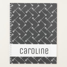Agenda Cinza Lacrosse White Sticks Patterados