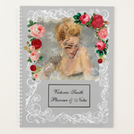 Agenda Cinza Menina Moda Moderna Elegante