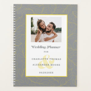 Agenda Cinzas de Tendência de Fotografias Personalizadas