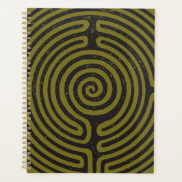 Agenda Círculo Negro Labirinto (Oliva) Bela Arte