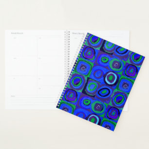 Agenda Círculo Quadrado do Kandinsky Farbstudie Blue Quad