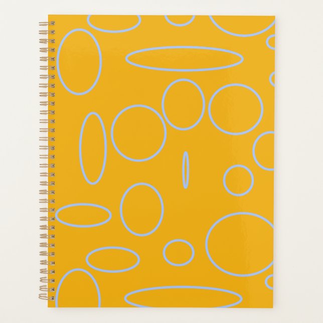 Agenda Círculos Loops em Laranja (Frente)