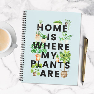 Agenda Citação de jardinagem de plantas caseiras aquarela