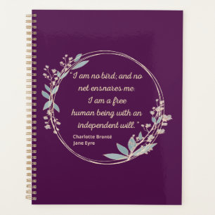Agenda Citação II de Jane Eyre - Estilo bonito