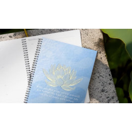 Agenda Citações do Instrutor de Meditação do Lotus Dourad
