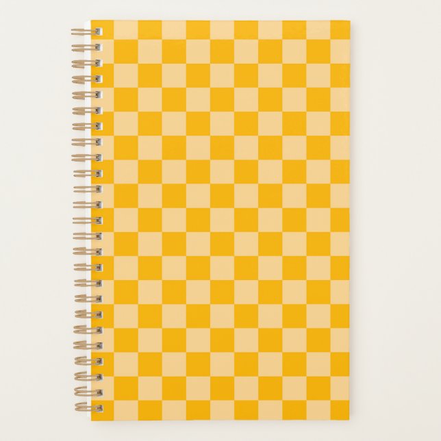 Agenda Citrus cream checkered board pattern (Frente)