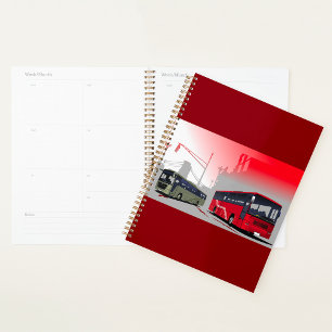 Agenda City Busa Red Green Coaches em Urban Street