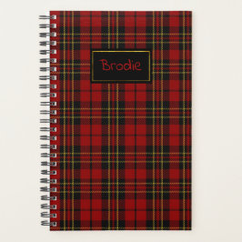 Agenda Clan Brodie Tartan Planner Xadrez