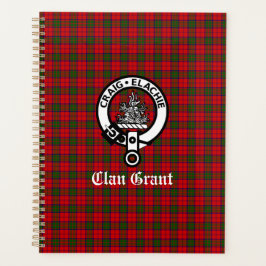 Agenda Clan Grant Crest Crachá e Tartan