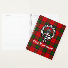 Agenda Clan Robertson Crest Crachá & Tartan