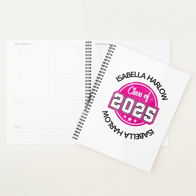 Agenda Classe de Nome do Formando Rosa 2025 (Exibição)