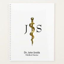 Classe Médica de Asclepius Dourada em Branco