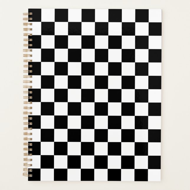 Agenda Classic black checkerboard (Frente)