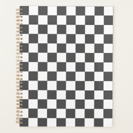 Agenda Classic dark grey checkerboard