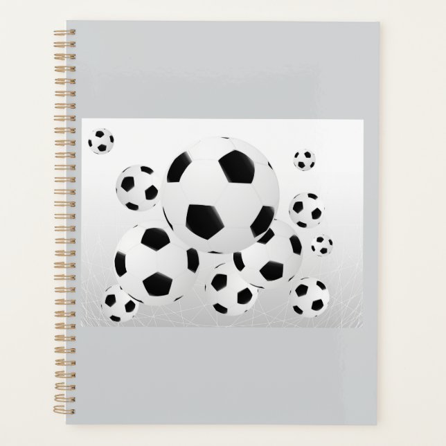 Agenda Classic Soccer Football Balls Flying Sports (Frente)