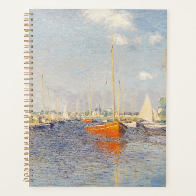 Agenda Claude Monet. Barcos Vermelhos, Argenteuil (Frente)