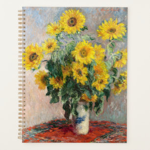 Agenda Claude Monet Buquê de Girassóis 1881 Arte