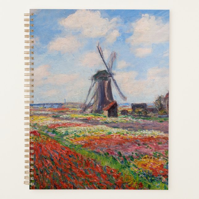 Agenda Claude Monet - Campo das Tulipas na Holanda (Frente)