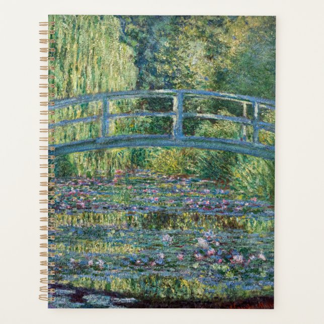 Agenda Claude Monet - Lagoa de Água Lily, Harmonia Verde (Frente)