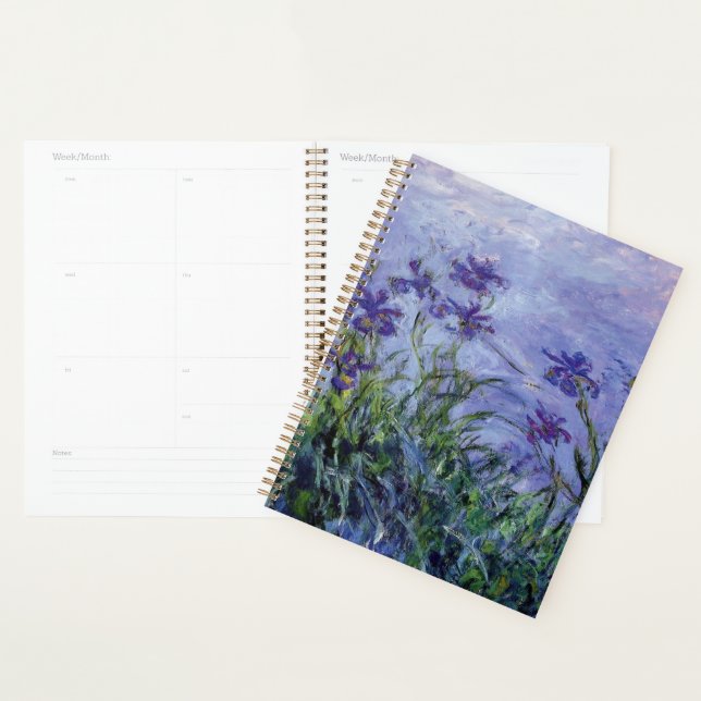 Agenda Claude Monet Lila Irises (Exibição)