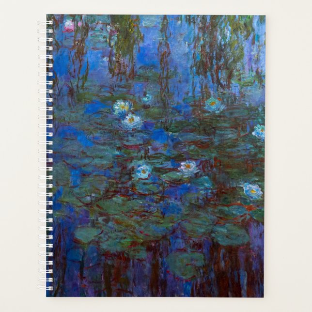 Agenda Claude Monet - Lírios Azuis (Frente)