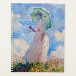 Agenda Claude Monet - Mulher com Parasol virada para a es