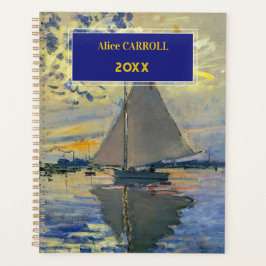 Agenda Claude Monet - Navio de vela no Le Petit-Gennevill
