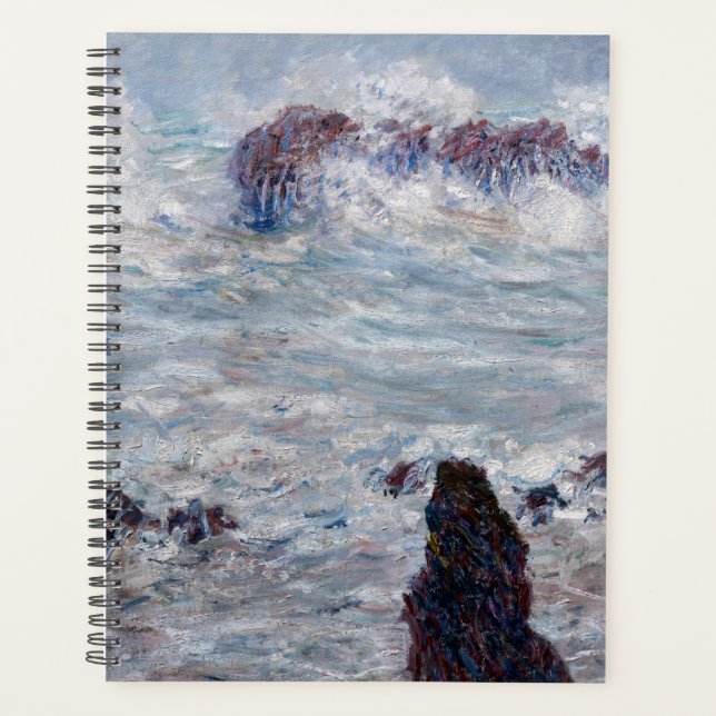 Agenda Claude Monet - Tempestade ao largo da costa de Bel (Frente)