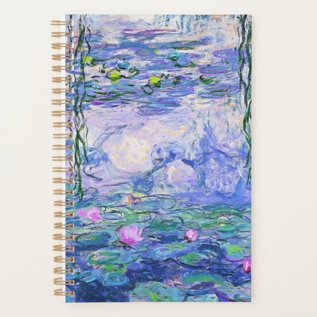 Agenda Claude Monet Water Libera A Arte Impressionante Fr (Frente)