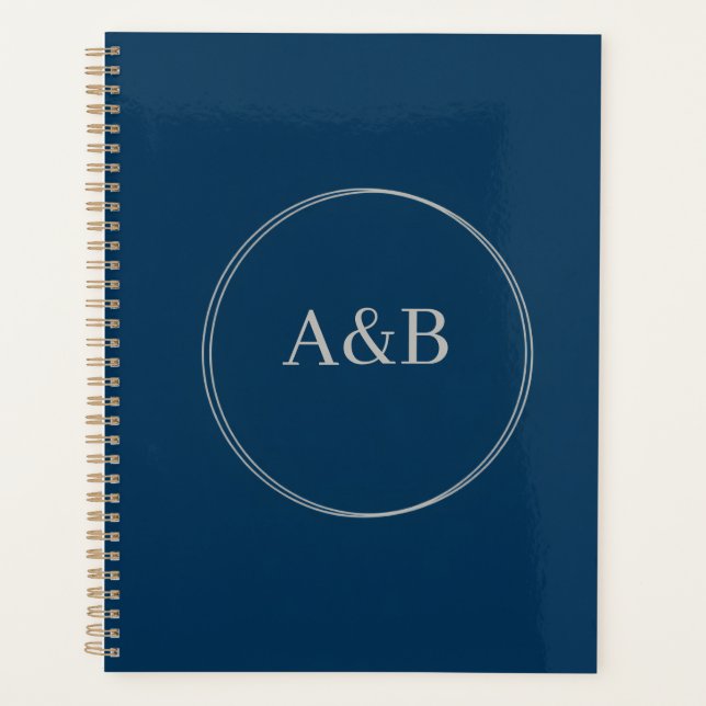 Agenda Clear Focus Geometric Design, Hard Cover, Black Sp (Frente)