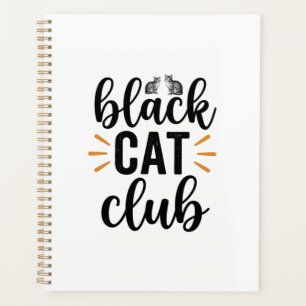 Agenda Clube do Gato Preto Design Vector Vintage Amante d