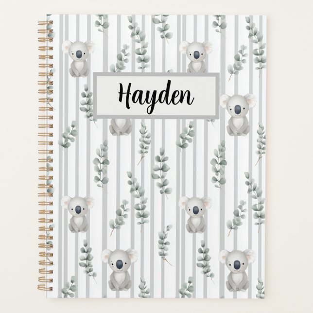 Agenda Coala e Listras Cinzas  (Frente)