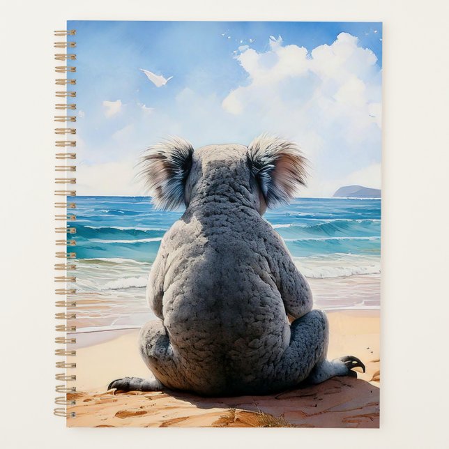 Agenda Coala olhando para o oceano (Frente)