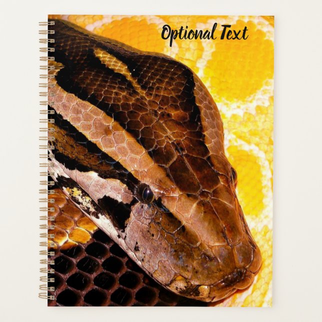 Agenda Cobra Python birmanês (Frente)