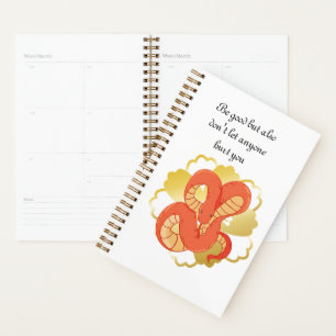Agenda Cobra vermelho em uma flor Ouro"   Única e Luxuosa
