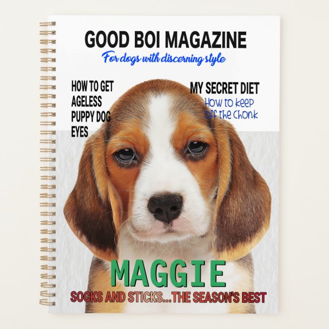 Agenda Cobrir da Revista Beagle Parody (Frente)