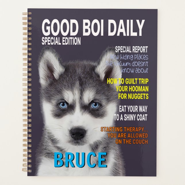 Agenda Cobrir da Revista Parody Siberian Husky (Frente)